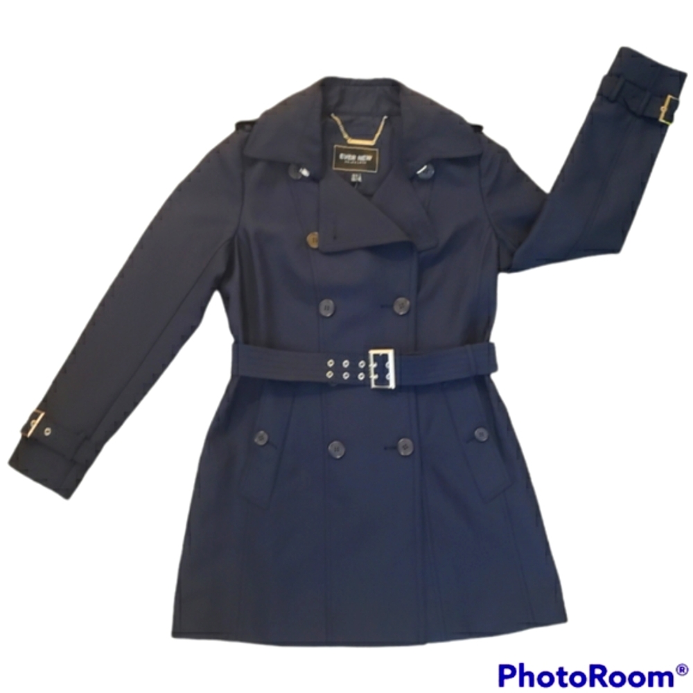 EVER NEW double breasted Peacoat Navy